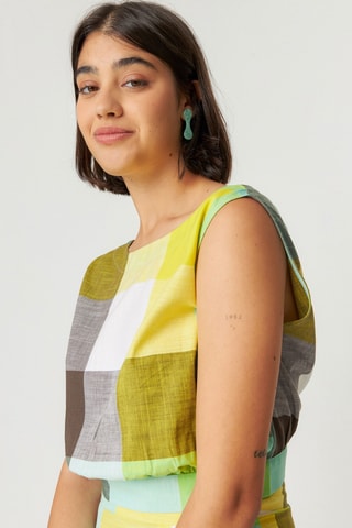 Blusa em algodão biológico Kattia - Multicor