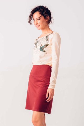 Saia direita Belky - Castanho - Castanho