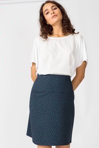 Saia direita cintura alta Belky - Verde