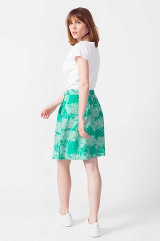 Saia direita cintura alta Zaide - Verde