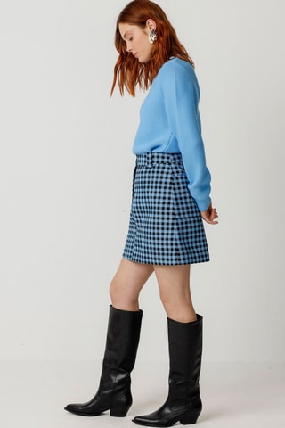 Camisola em algodão biológico Iradi - Azul