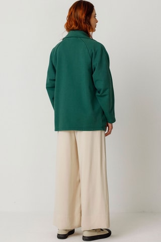 Casaco em algodão biológico Madalen - Verde