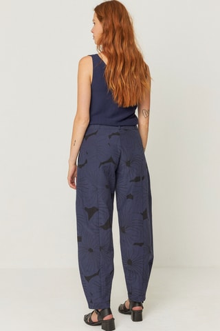 T-shirt em algodão biológico Maixa - Azul-marinho