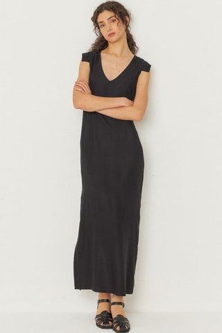 Vestido comprido Ira - Preto