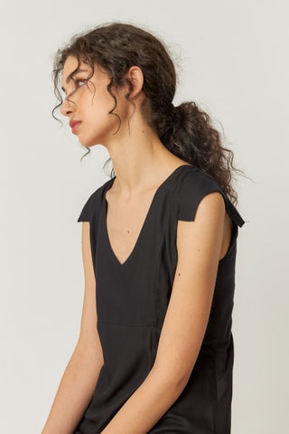 Vestido comprido Ira - Preto