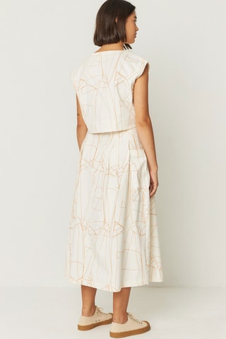 Blusa em algodão biológico Jana - Branco