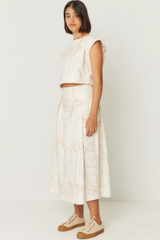 Blusa em algodão biológico Jana - Branco