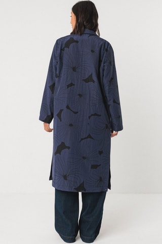 Casaco em algodão biológico Aia - Azul