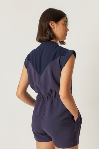 Macacão curto Irati - Azul-marinho