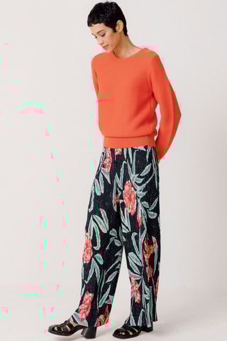 Camisola em algodão biológico Iradi - Laranja