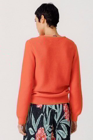 Camisola em algodão biológico Iradi - Laranja