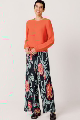 Camisola em algodão biológico Iradi - Laranja