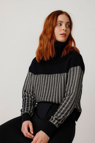 Camisola em algodão biológico Rebeka - Preto