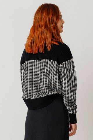 Camisola em algodão biológico Rebeka - Preto