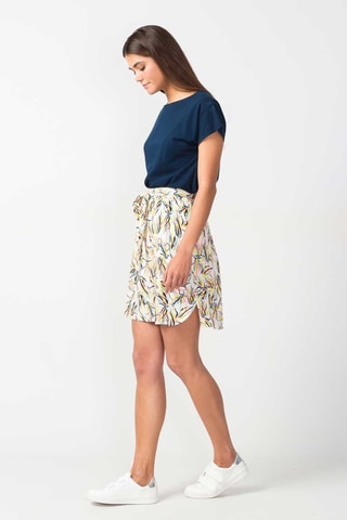 Saia direita cintura alta Aldapa - Branco