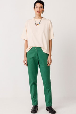 Calças direitas Ekora - Verde