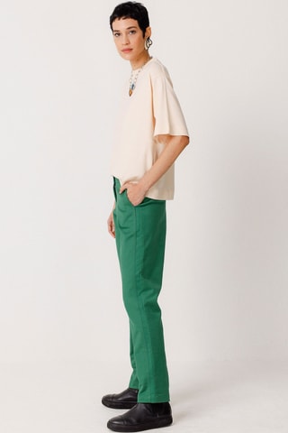 Calças direitas Ekora - Verde