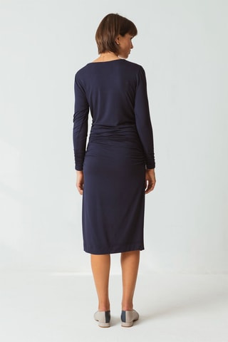 Vestido direito - Azul-marinho - Azul