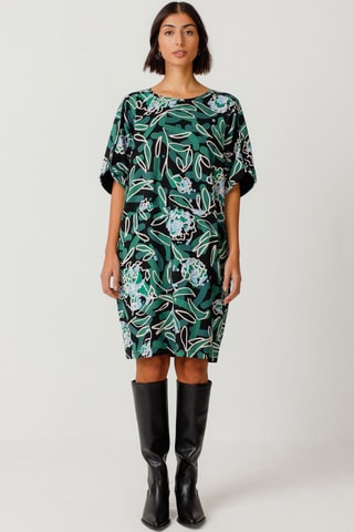 Vestido direito em algodão biológico Geaxi - Multicor