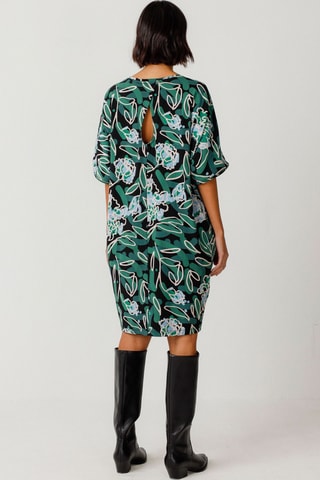 Vestido direito em algodão biológico Geaxi - Multicor