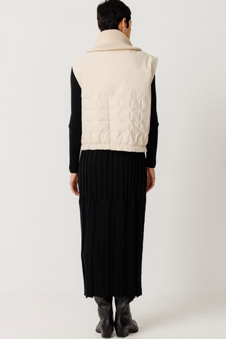 Colete acolchoado Amila - Bege