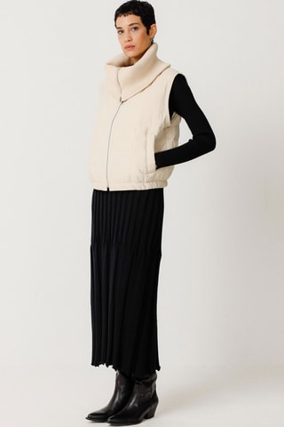 Colete acolchoado Amila - Bege