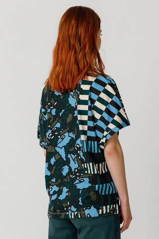 T-shirt em algodão biológico Iratxe - Multicor