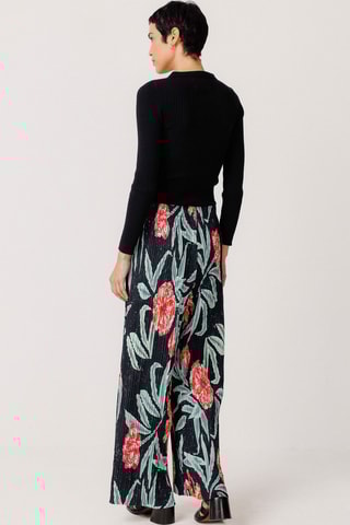 Calças plissadas Izate - Multicor