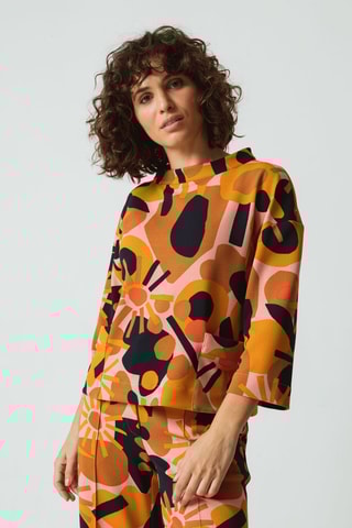 Calças direitas de cintura alta Hahan - Rosa