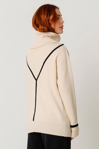 Camisola em algodão biológico Onintze - Bege