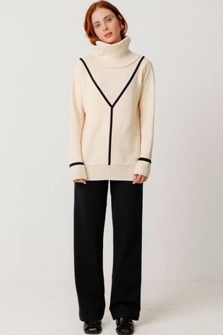 Camisola em algodão biológico Onintze - Bege