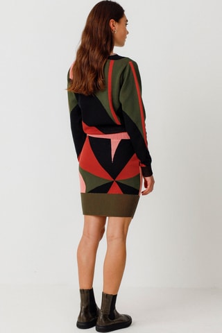 Minissaia em algodão biológico cintura alta Zulema - Multicor