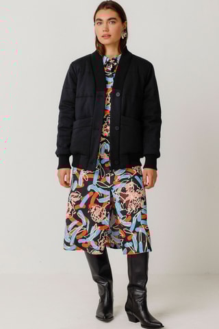 Vestido-camisa em algodão biológico Ibane - Multicor