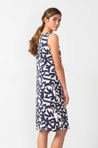 Vestido direito Eusa - Azul-marinho