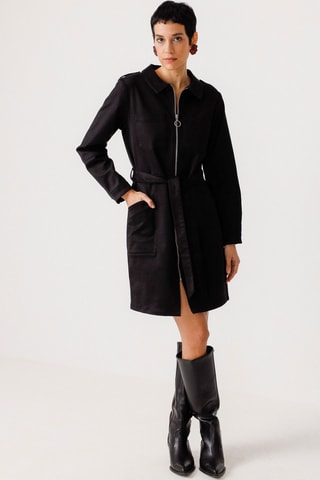 Vestido-camisa Urtse - Preto