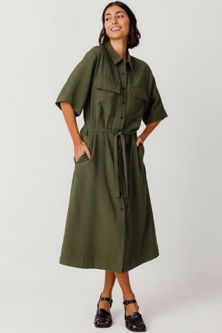 Vestido-camisa Danele - Verde