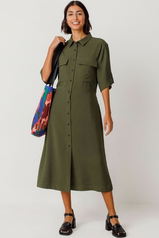 Vestido-camisa Danele - Verde