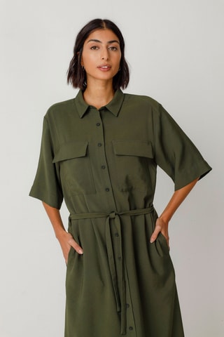 Vestido-camisa Danele - Verde