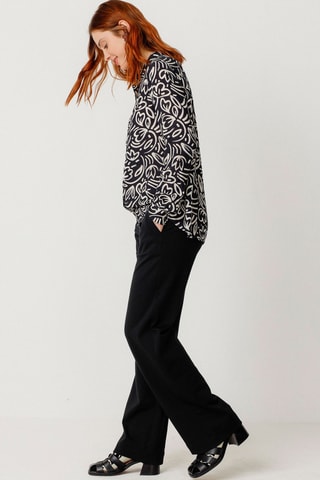 Camisa Asune - Preto e branco