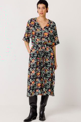 Vestido midi Kora - Multicor