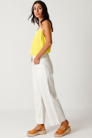 Calças em algodão biológico Mariartze - Branco