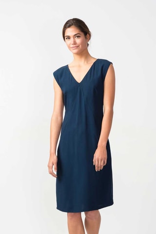 Vestido direito Zerua - Azul-marinho - Azul-marinho