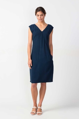 Vestido direito Zerua - Azul-marinho - Azul-marinho