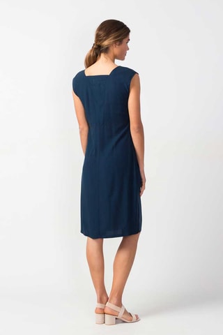 Vestido direito Zerua - Azul-marinho - Azul-marinho