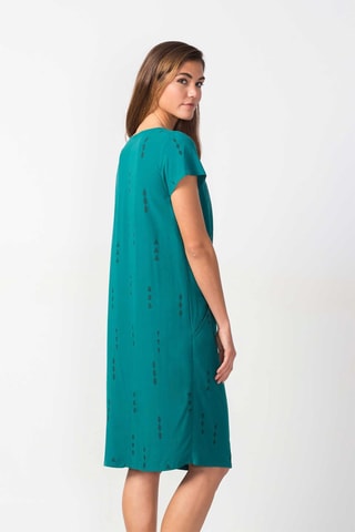 Vestido direito Leartza - Turquesa - Verde-escuro