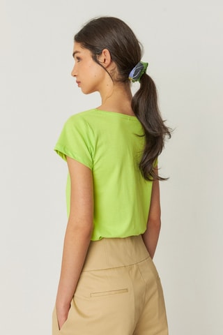 Top em algodão biológico Zuntz - Verde