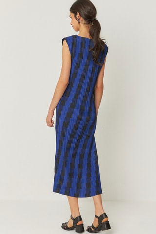 Vestido plissado Idurre - Azul