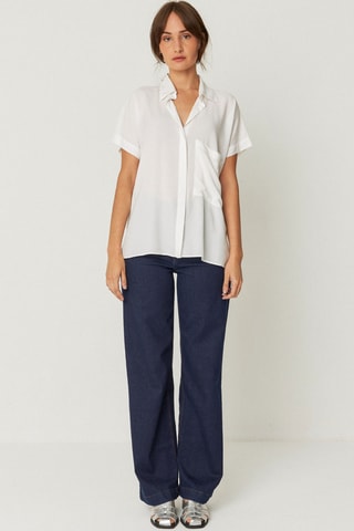 Camisa larga Uma - Branco