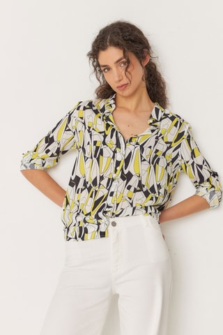 Camisa direita Asune - Multicor