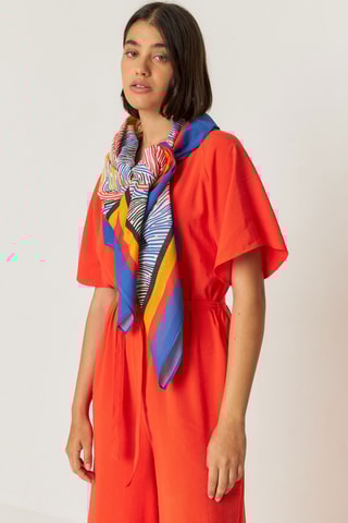 Lenço em algodão biológico Izur - Multicor